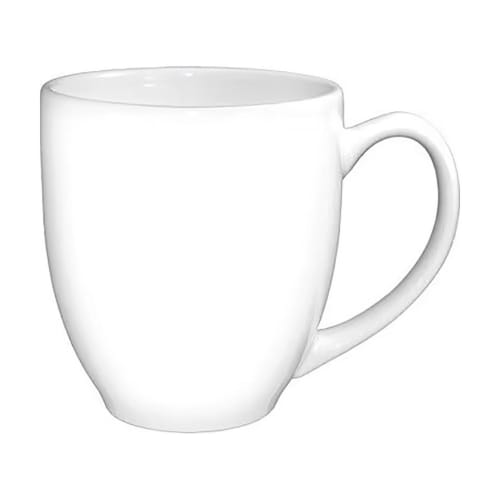 International Tableware Dover Bistro Mug, 14 Ounce, White